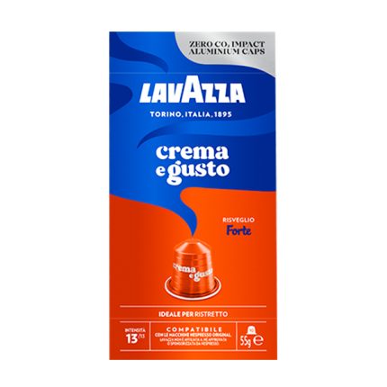 Capsule Crema e Gusto Forte – Compatible Nespresso® – 10 Capsules – Lavazza