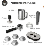 Machine Espresso S&P Moulin GOBARISTA Precision+ XP804T10 - KRUPS