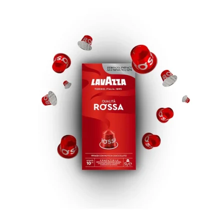 Capsule Qualita ROSSA – Compatible Nespresso® – 10 Capsules – Lavazza