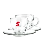 4 Tasse Expresso Cup Verre transparent Médium - ESSSE CAFFÉ